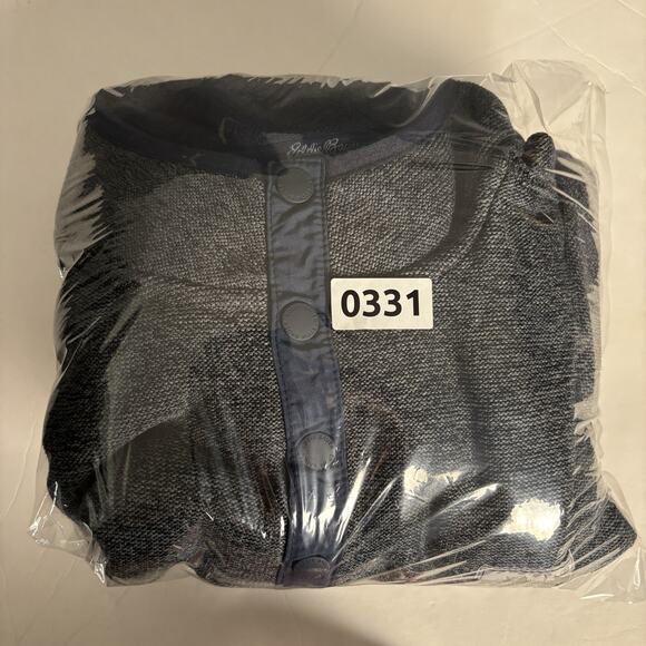 Eddie Bauer Fleece Mens XL Blue Gray Snap T Pullover Outdoor Travel Casual Hike - Picture 12 of 12